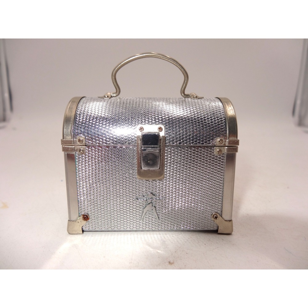 American Girl Pleasant Company Silver Metal Trunk Lunch Box 1999